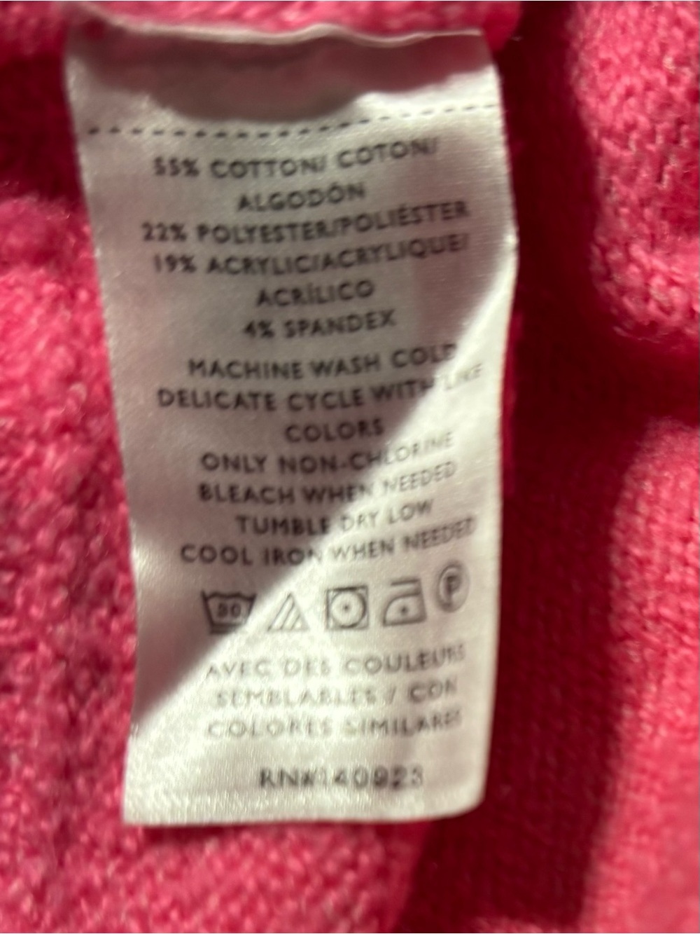 LOFT Hot Pink Crewneck Sweater Women - Picture 3 of 7